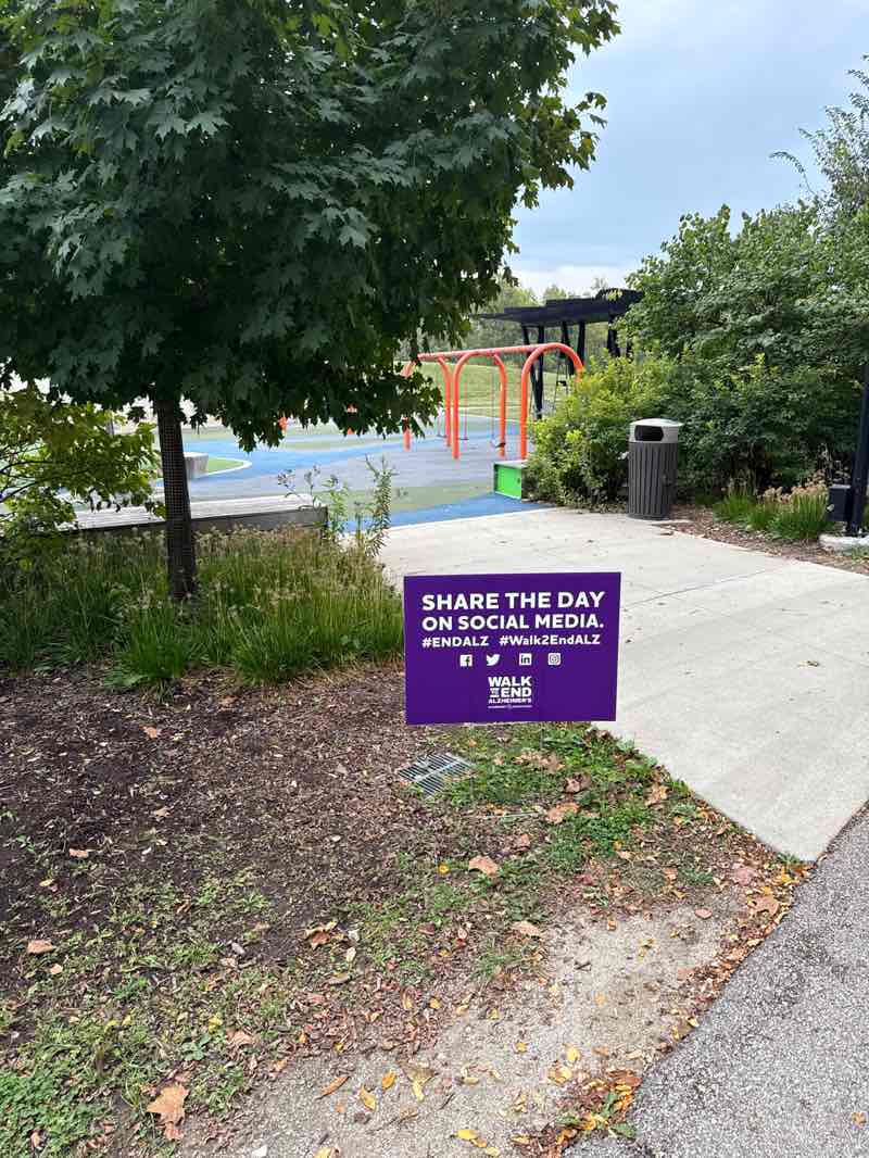 walking near me in Switchyard Park in autumn