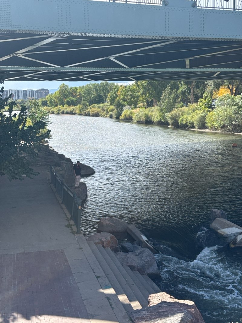 walking near me in Confluence East Park in autumn