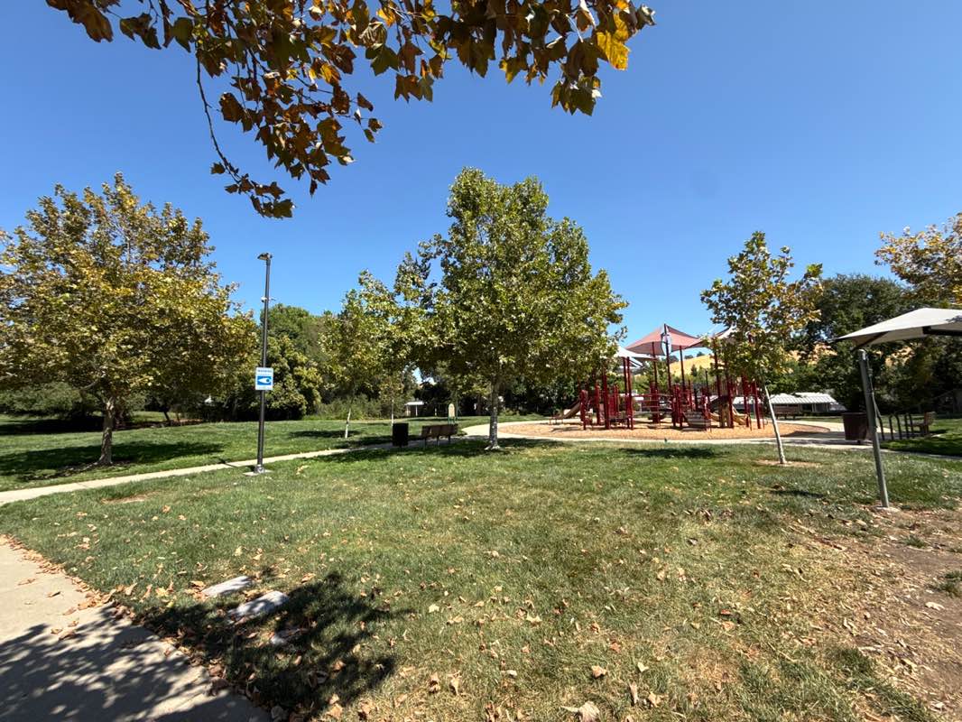 walking near me in Creekside Greens Park in autumn