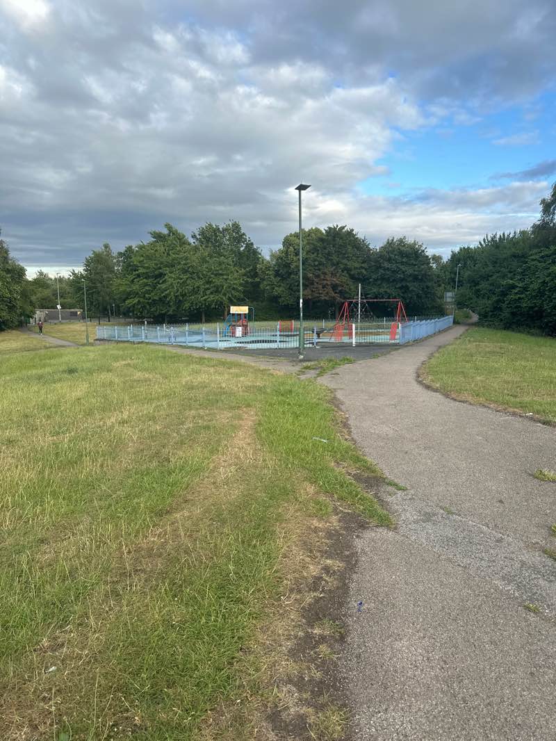 walking near me in Walker Bequest Play Area in summer