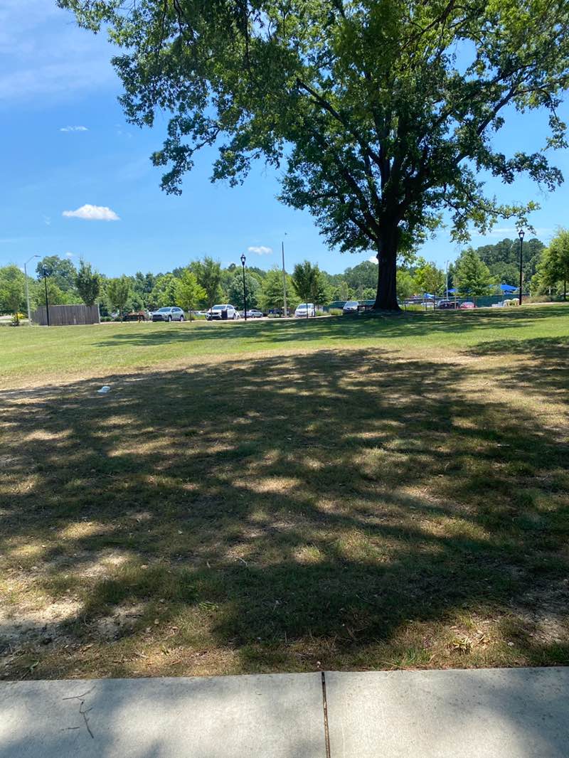 walking near me in Knightdale Station Park in summer