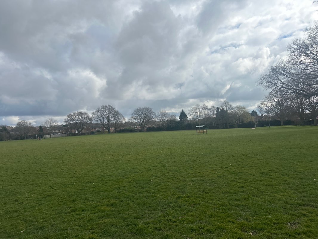 walking near me in Great Cornard Recreation Ground in spring