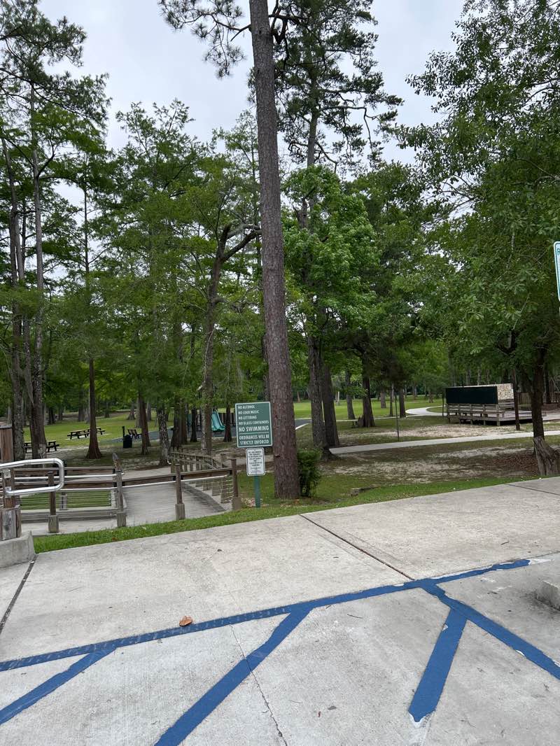 walking near me in Bogue Falaya Park in spring