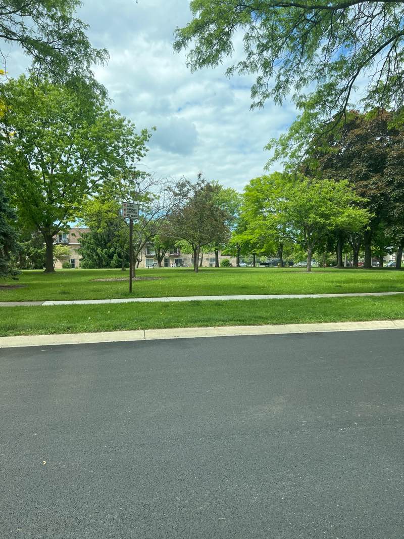 walking near me in Tamarack Park in spring