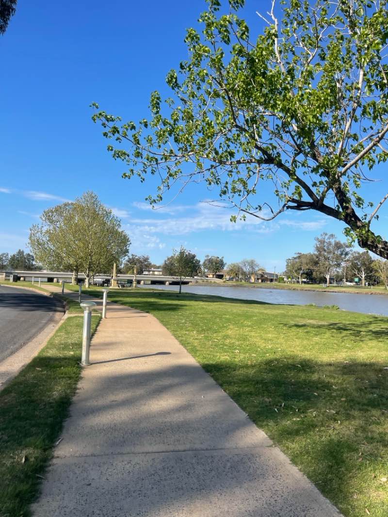 walking near me in Forbes Lions Park in spring