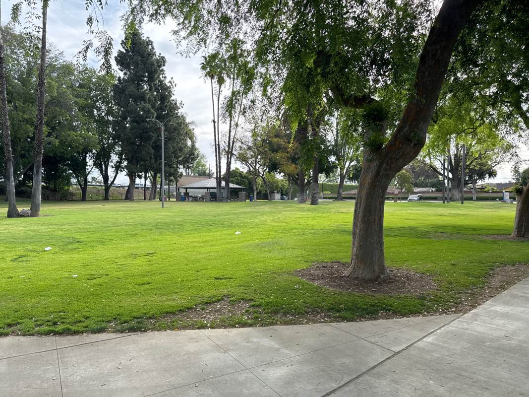 walking near me in Dennis the Menace Park in spring