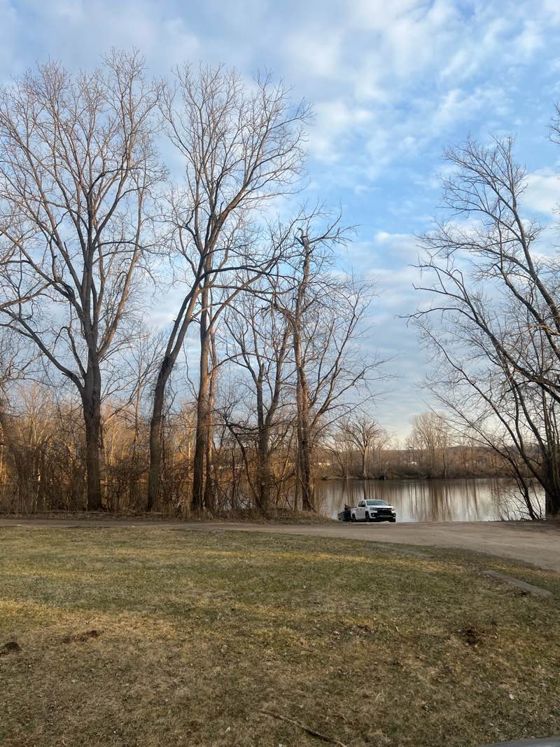 walking near me in DNR Park in spring