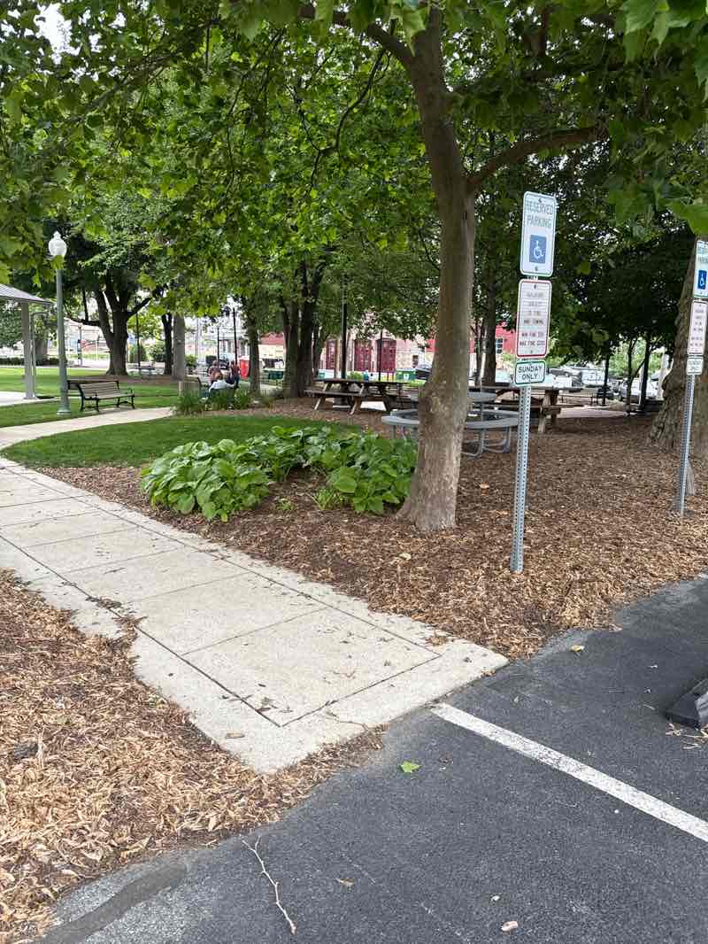 walking near me in Chocolate Town Square in summer