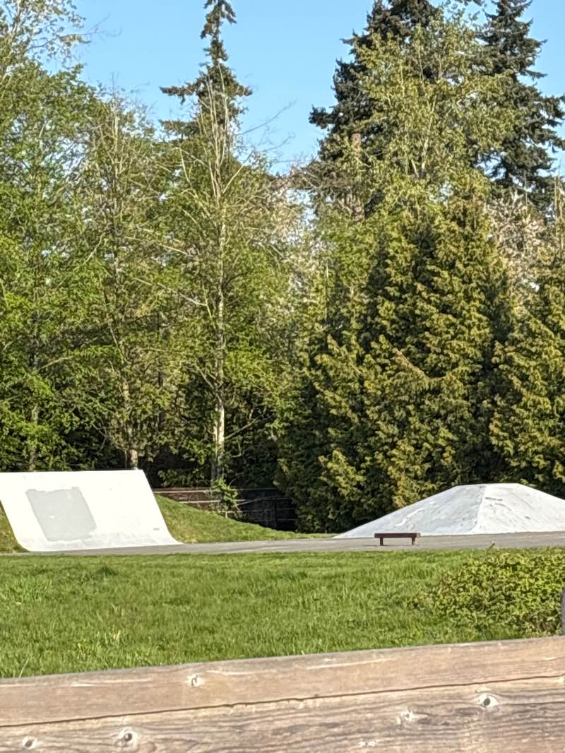 walking near me in Langley Skateboard Park in spring