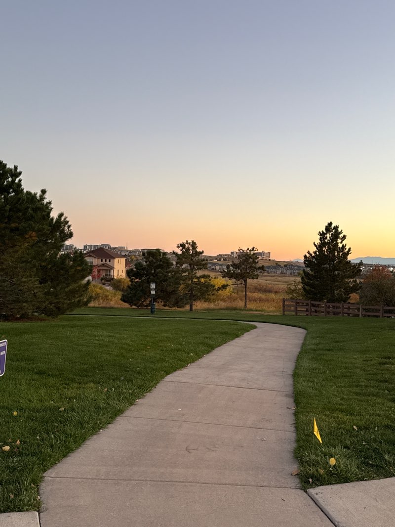 walking near me in Westcreek Pocket Park in autumn