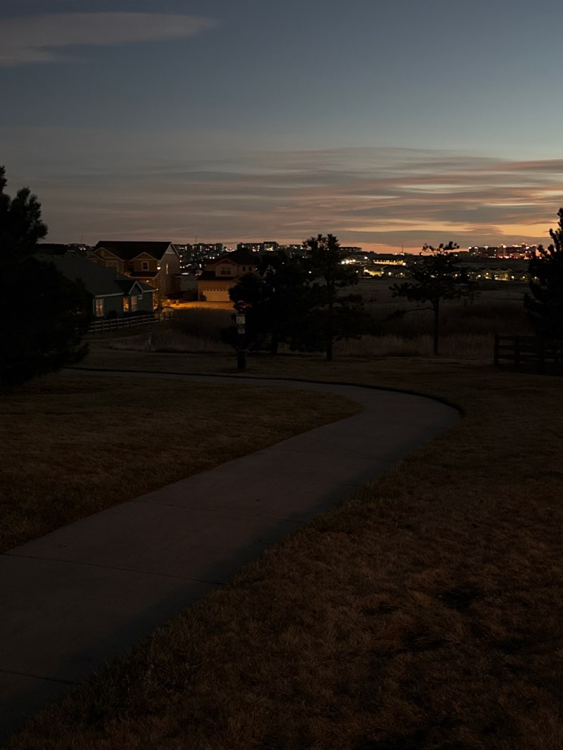 walking near me in Westcreek Pocket Park in winter