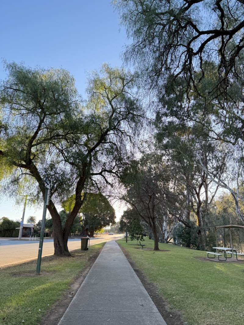 walking near me in Nathalia Natural Features Reserve in autumn