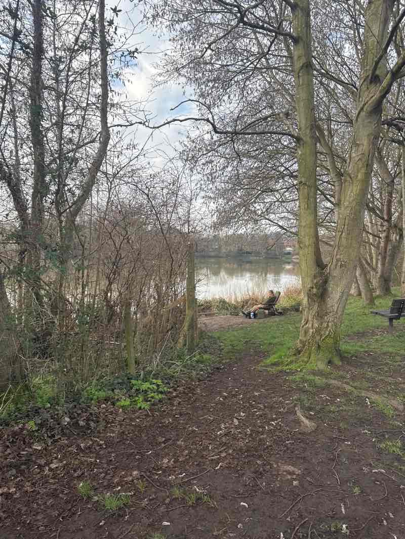 walking near me in Goldsworth Park in spring