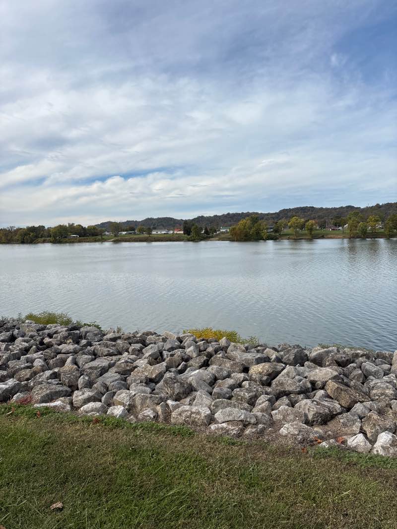 walking near me in Point Pleasant Riverfront Park in autumn