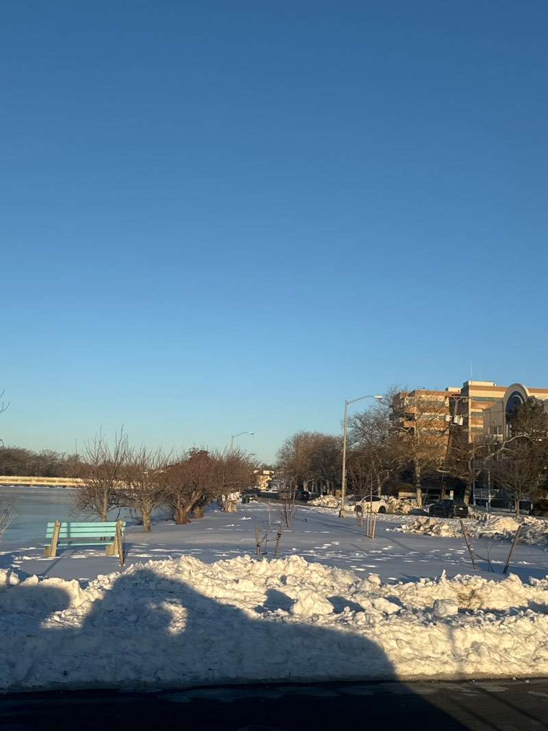 walking near me in Sunset Park in winter