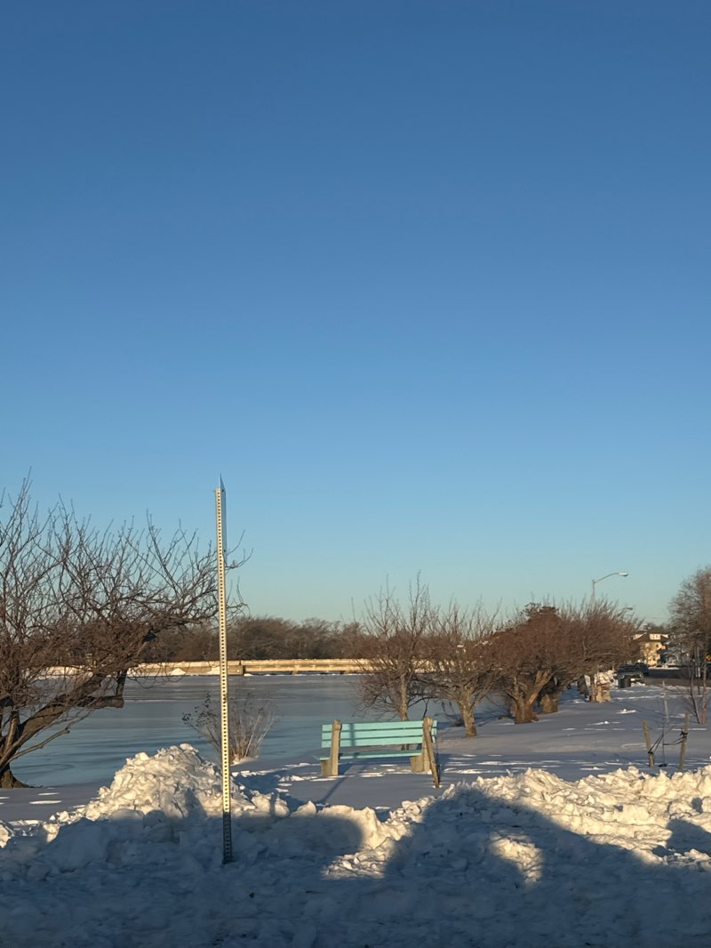 walking near me in Atlantic Square Park in winter