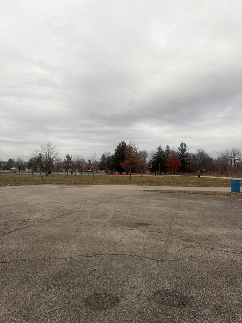 walking near me in George Washington Park in winter