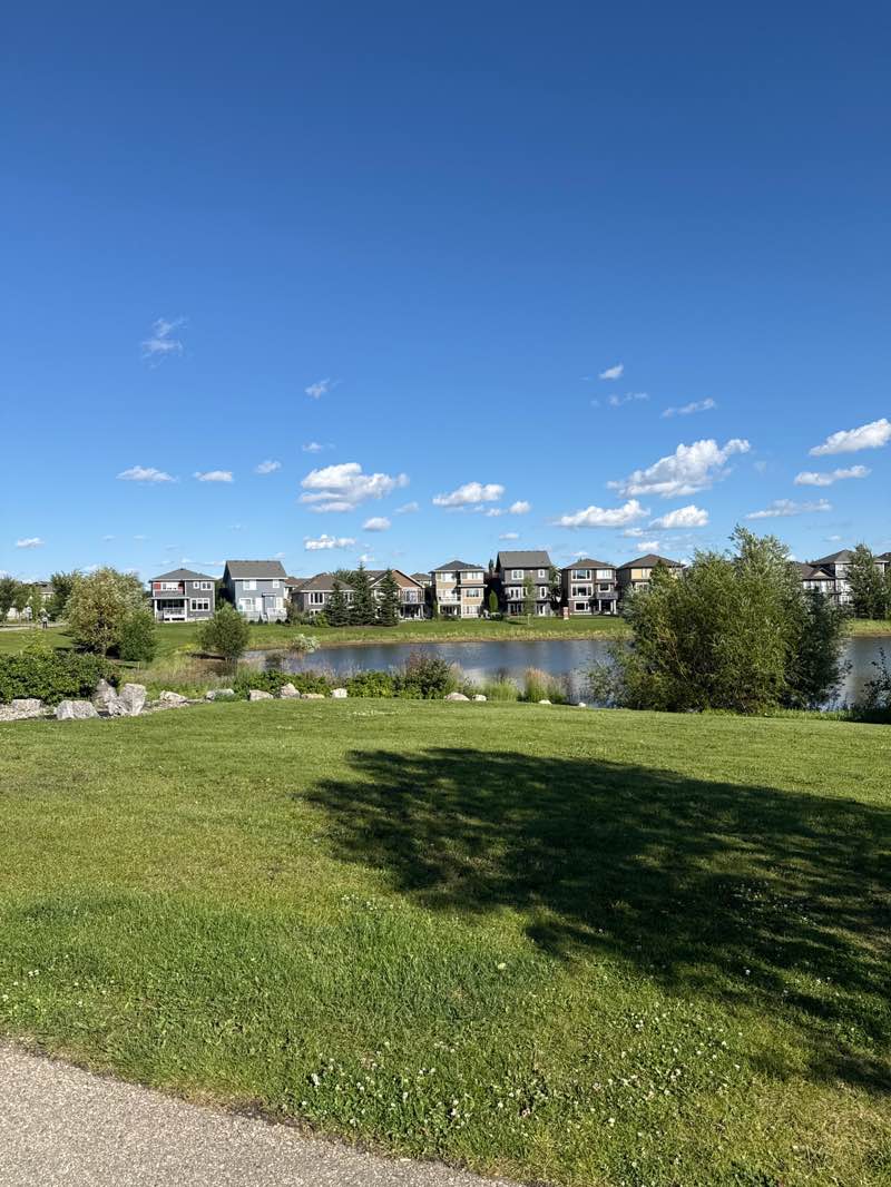 walking near me in Rosenthal Park in summer