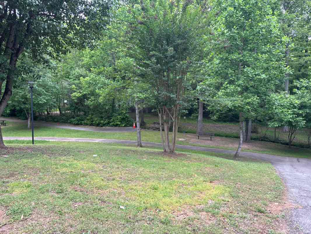 walking near me in Greendale Park in spring