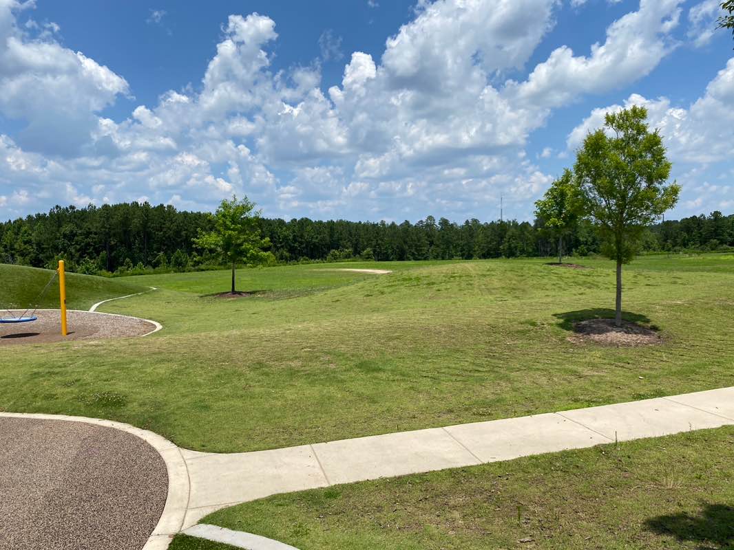 walking near me in Mills School Park in summer