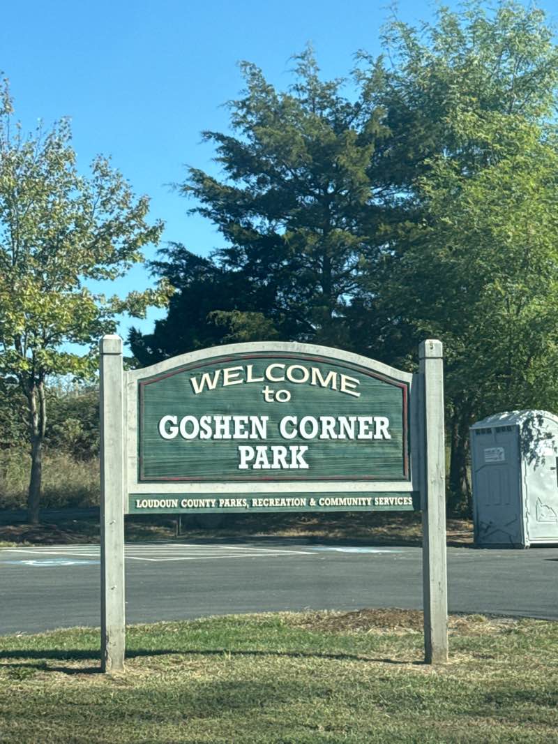 walking near me in Goshen Corner Park in autumn