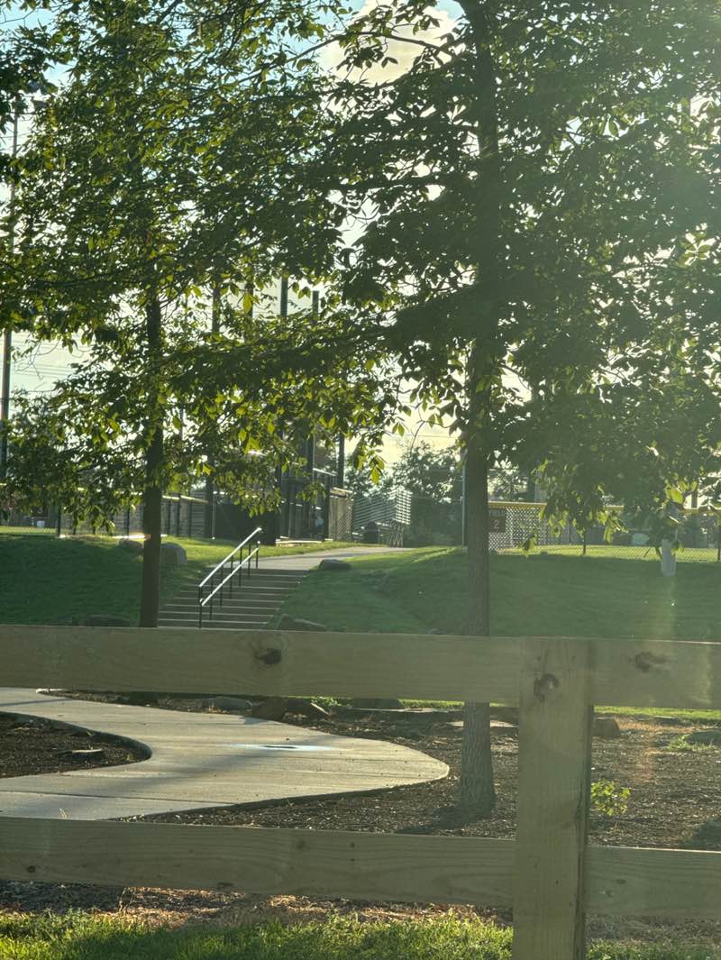 walking near me in Byrne's Ridge Park in summer