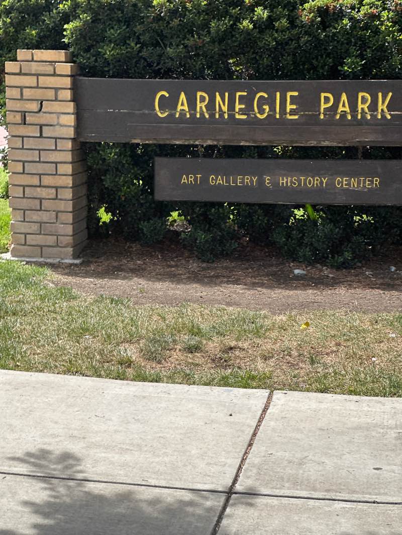 walking near me in Carnegie Park in summer