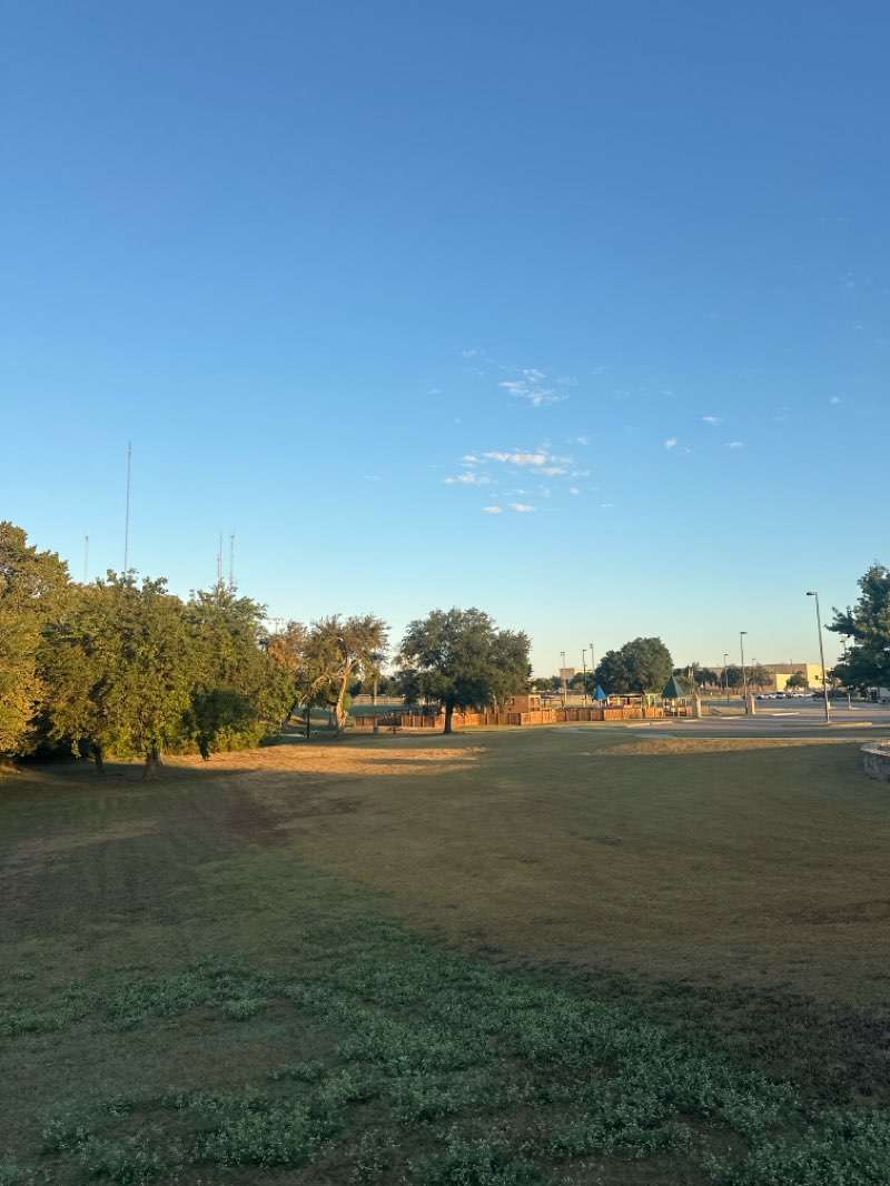 walking near me in Virginia Weaver Park in autumn