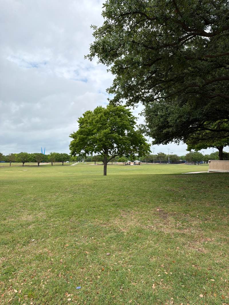 walking near me in Vandergriff Park in spring