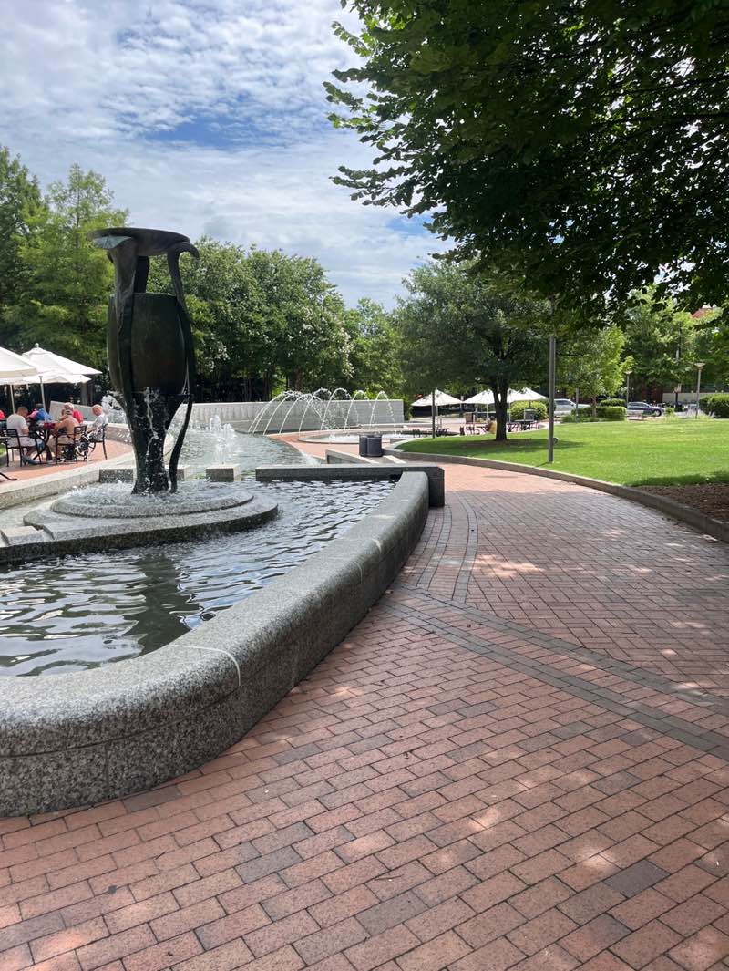 walking near me in Center City Park in summer