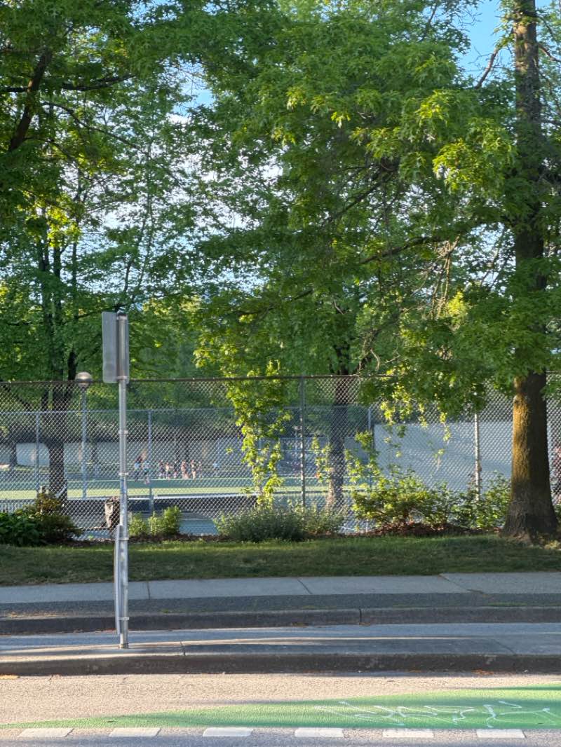 walking near me in Andy Livingstone Park in spring