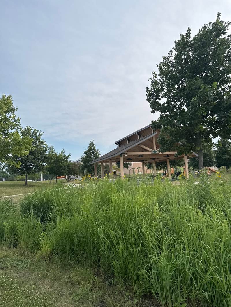 walking near me in Harmony Pointe Park in summer