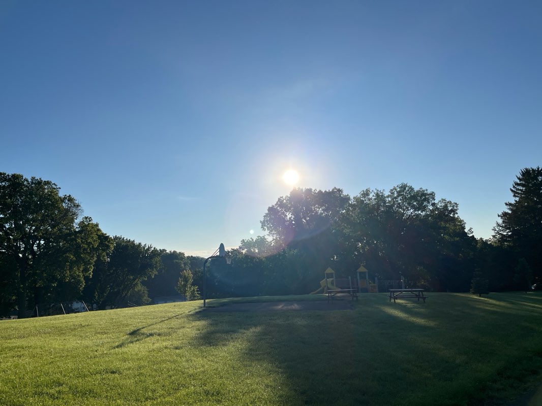 walking near me in Veterans Memorial Park in summer