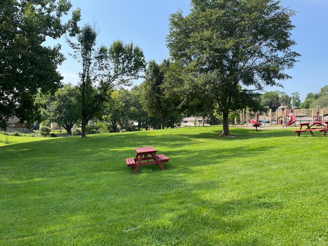 walking near me in Hillcrest Park in summer