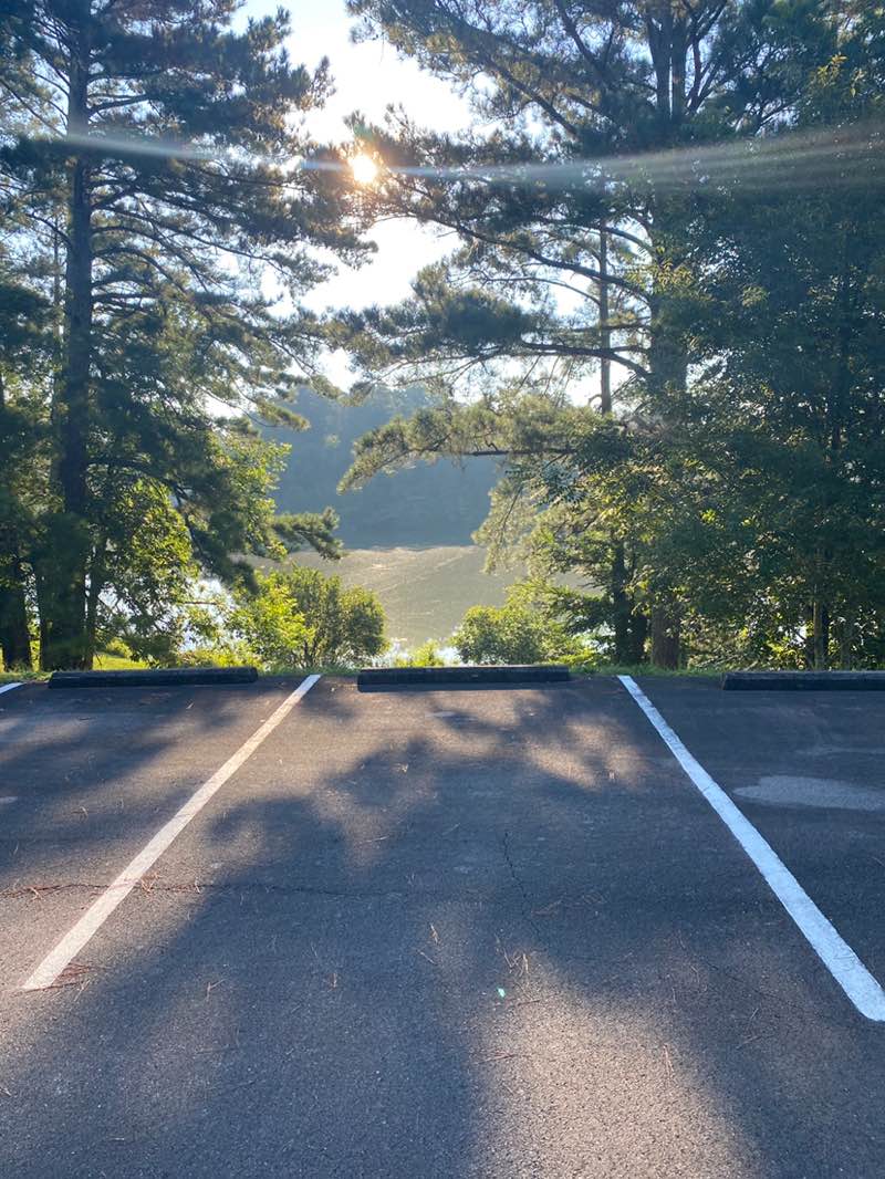 walking near me in Salacoa Creek Park in autumn