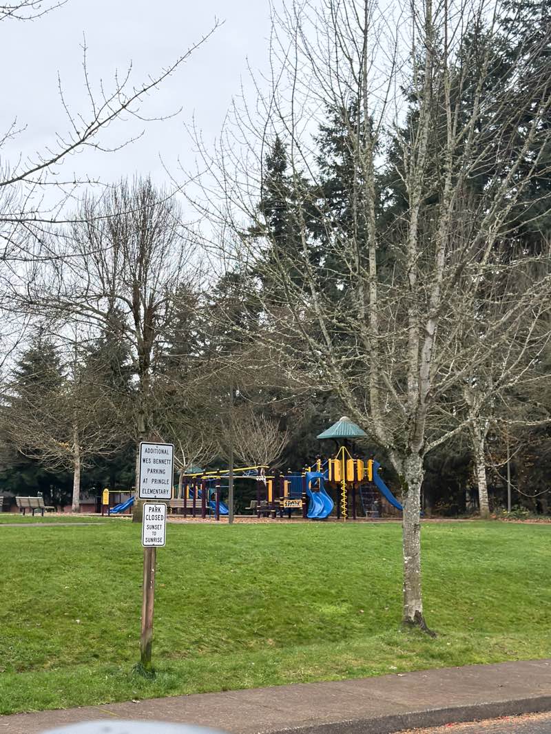 walking near me in Wes Bennett Park in winter