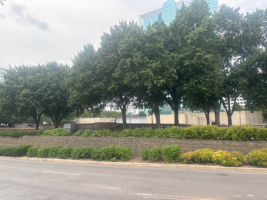 walking near me in Corpening Plaza in summer