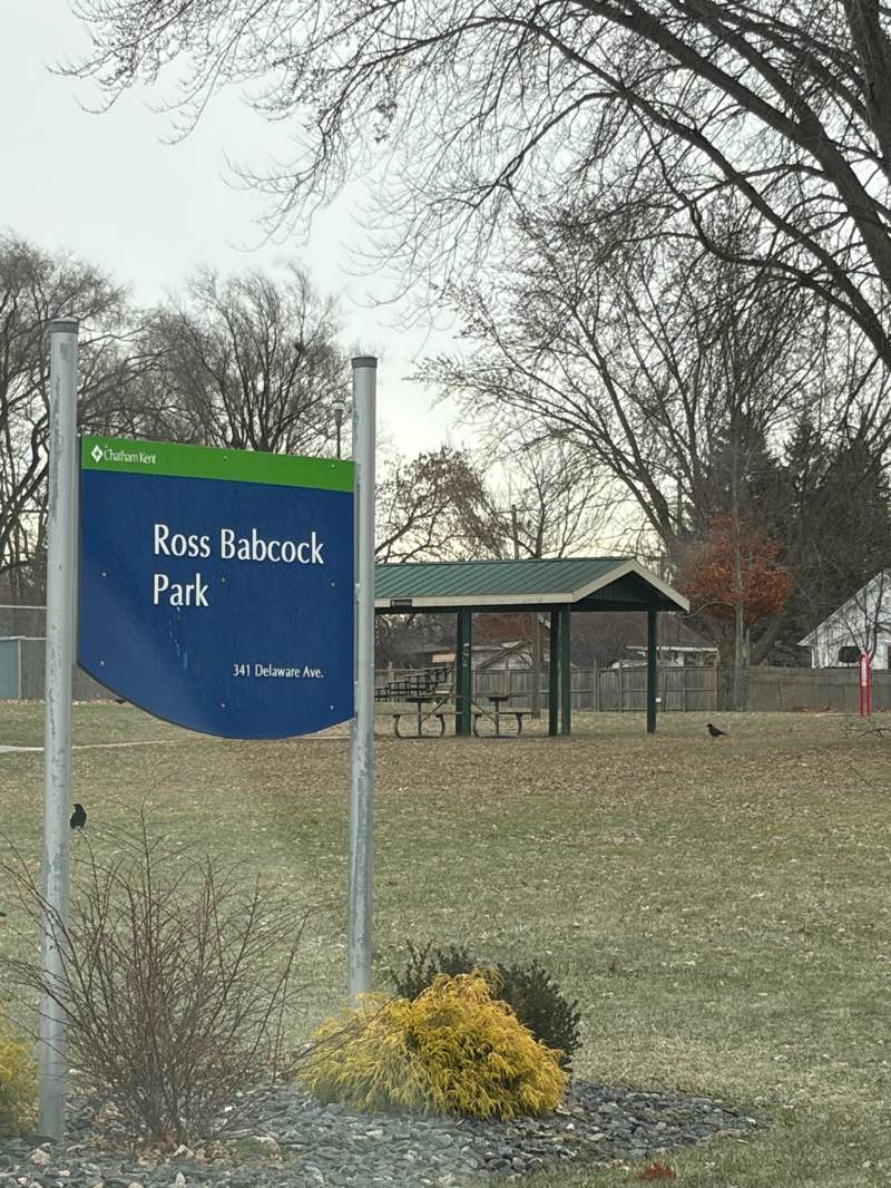 walking near me in Ross Babcock Park in winter