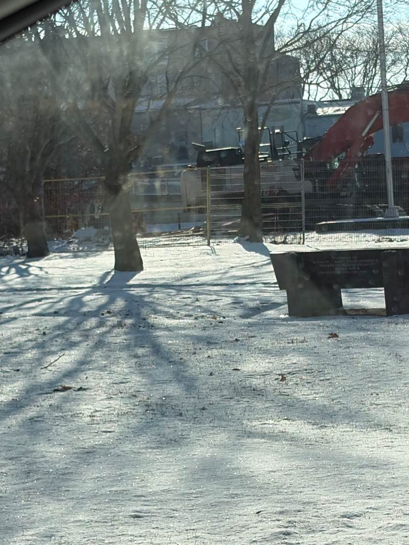 walking near me in Veterans Tribute Garden in winter