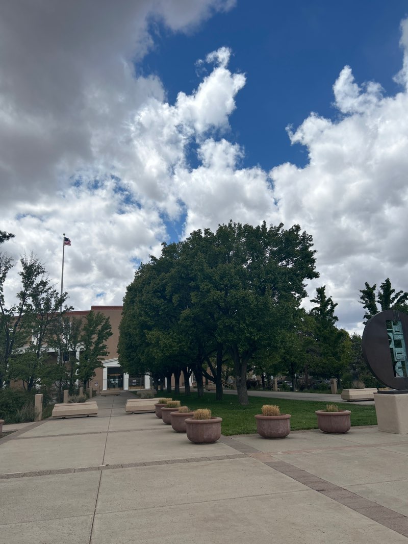 walking near me in New Mexico State Capitol Complex in spring