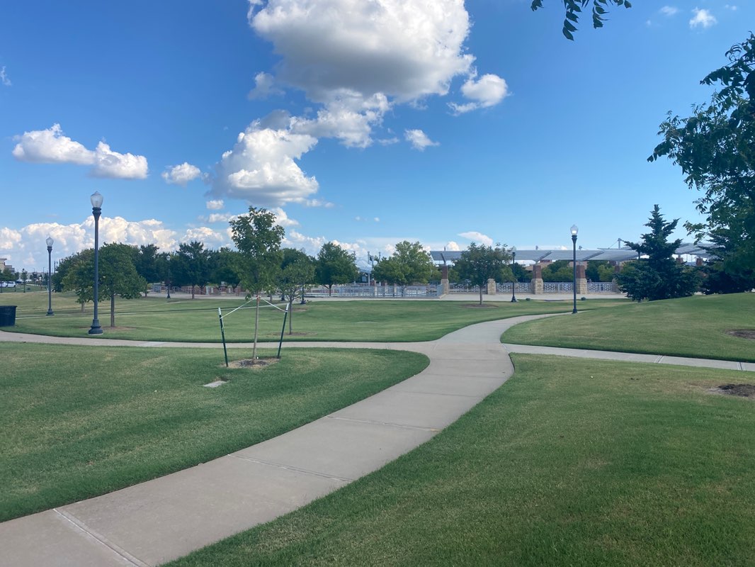 walking near me in Legacy Park in autumn