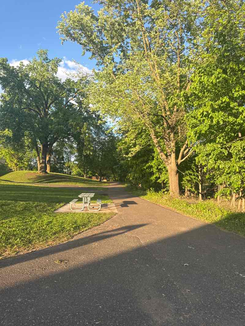 walking near me in Rotary Park in spring