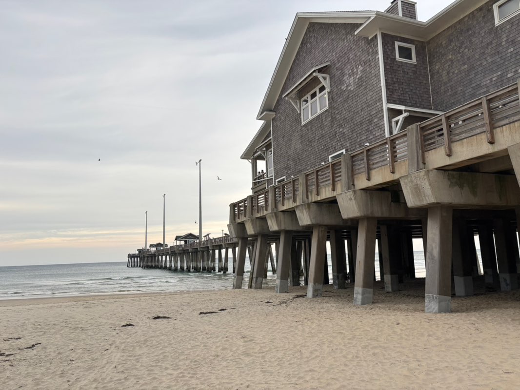 walking near me in Jennette's Pier in spring