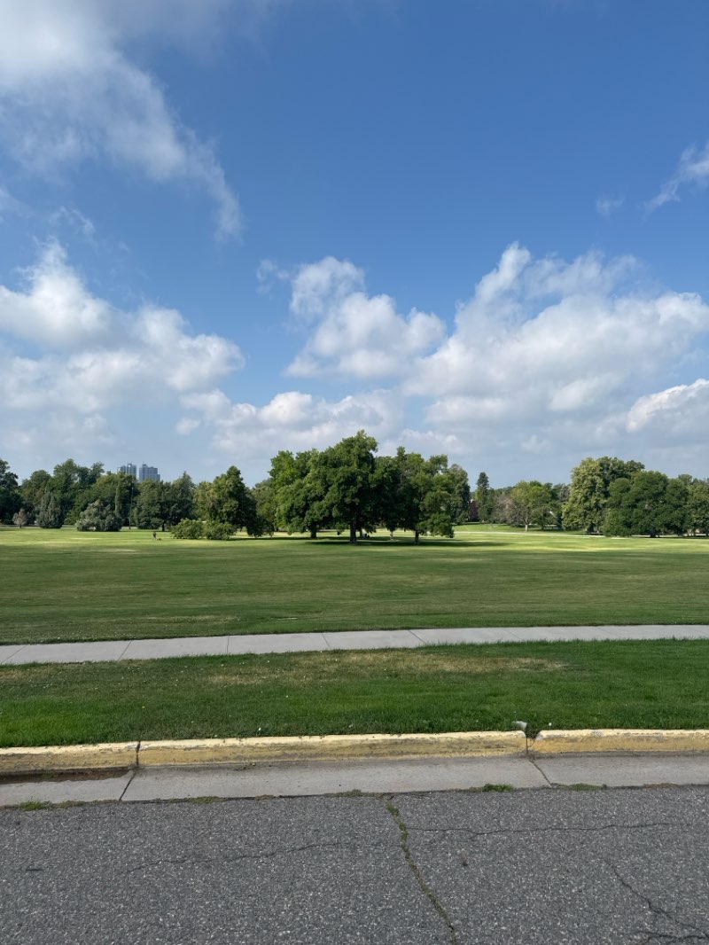 walking near me in Cheesman Park Esplanade in summer