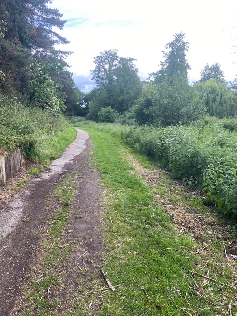walking near me in Stone Lodge Park in spring