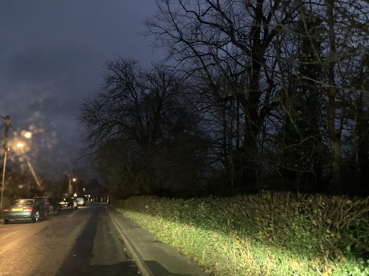 walking near me in Kingsclere Holding Field in winter