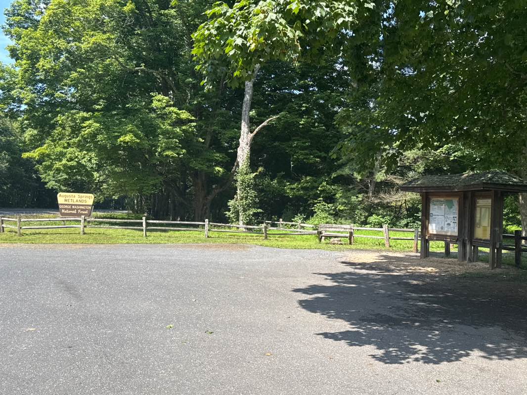 walking near me in Augusta Springs Wetlands Park in autumn