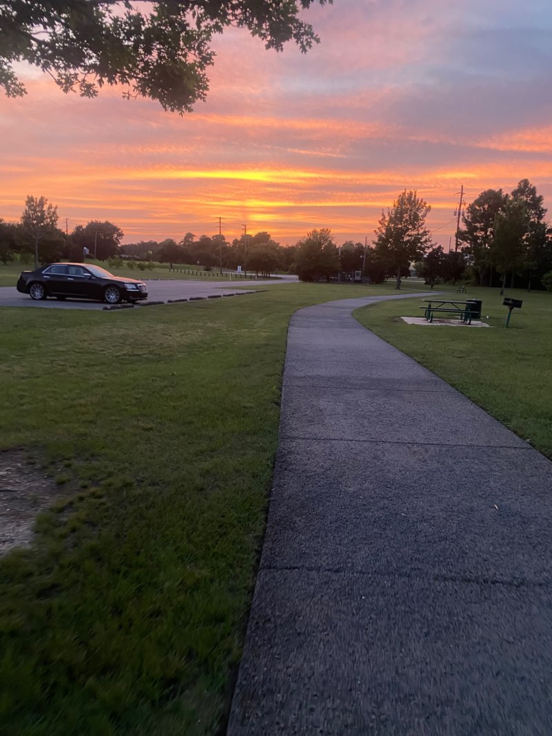 walking near me in Arlington Park in summer