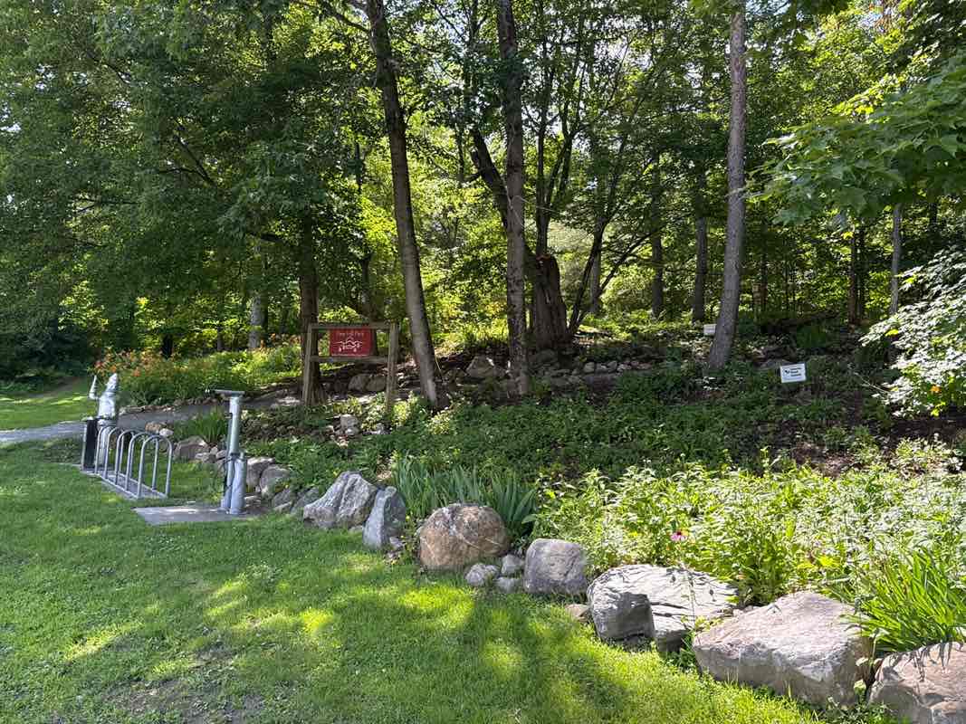 walking near me in Georgetti Park and Hiking Trails in summer