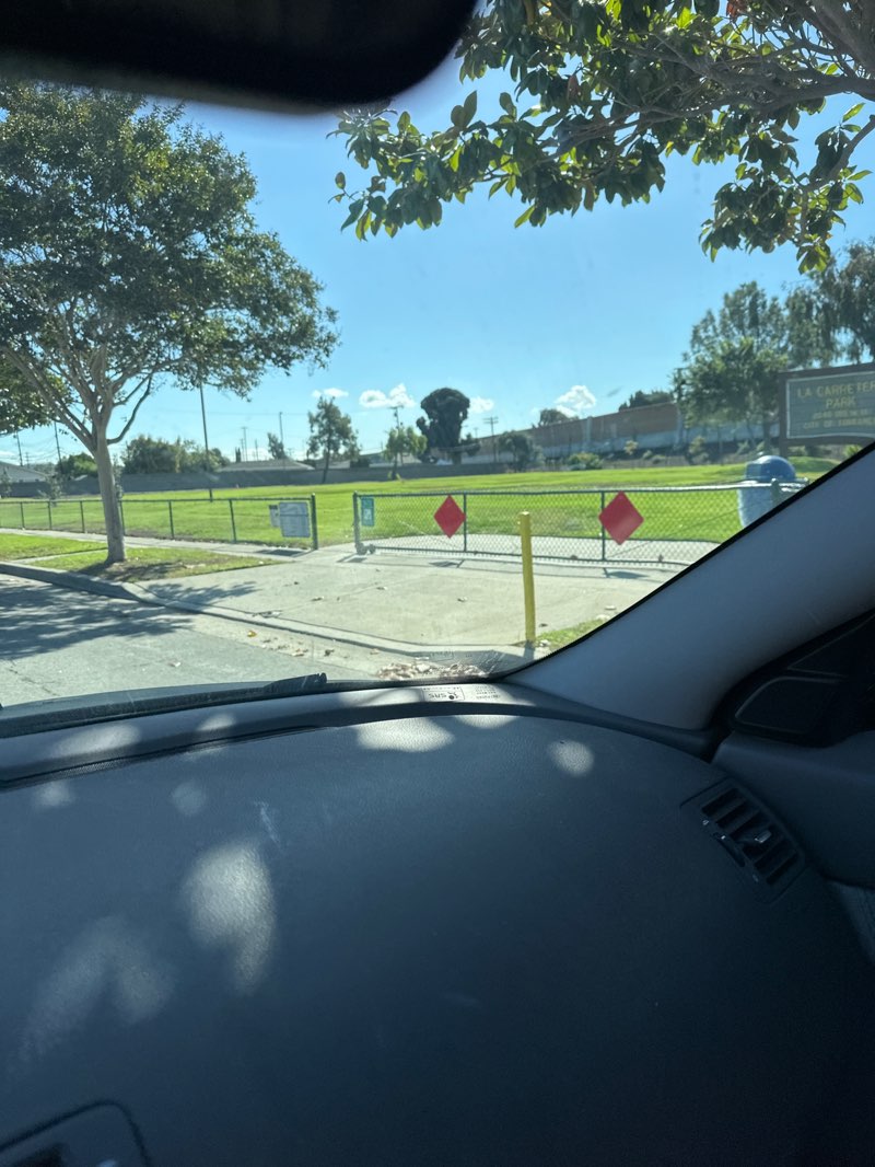 walking near me in La Carretera Park in autumn